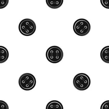 Sewing button pattern seamless black イラスト素材
