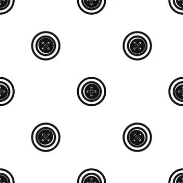 Sewing button with a thread pattern seamless black イラスト素材