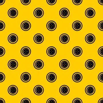 Sewing button with a thread pattern vector Stock Illustration