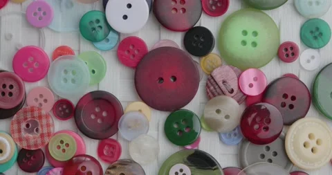 Sewing buttons Stock-Footage 136312812