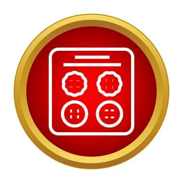 Sewing buttons kit icon for handmade craft Stock Illustration
