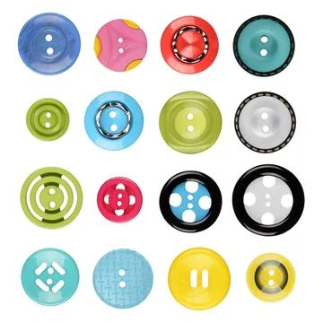 Sewing buttons Stock Photos