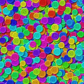 Sewing buttons with seamless generated marble texture background Stock Illustration
