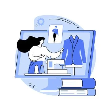 Sewing classes abstract concept vector illustration. イラスト素材