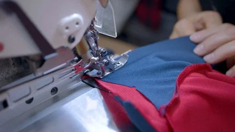 Sewing Clothes Stock Footage 124084447