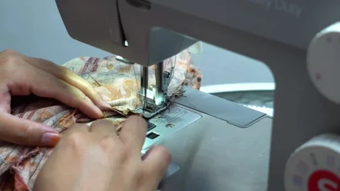 Sewing clothes Video stock 273955203