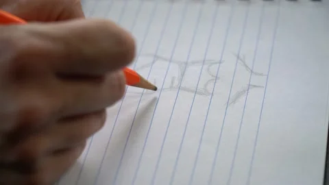 Sewing clothes. Sketch of future clothes. housework Vídeo Stock 195084679