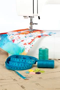 Sewing composition Foto stock