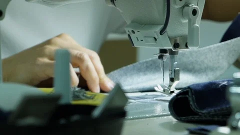 Sewing designer factory Stock Footage 106365301