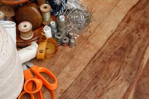 Sewing equipment Stock Photos