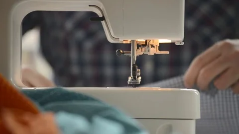 Sewing at home Stock Footage 80836604