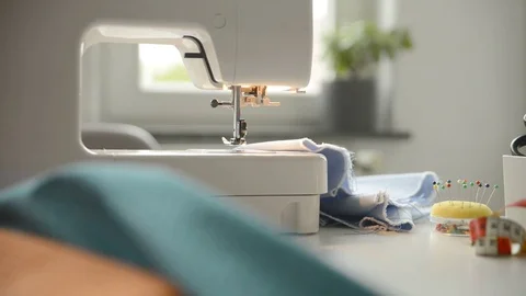 Sewing at home 스톡 동영상 80841026