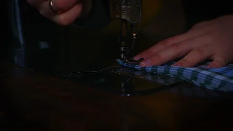 Sewing at home Stock Footage 88506694