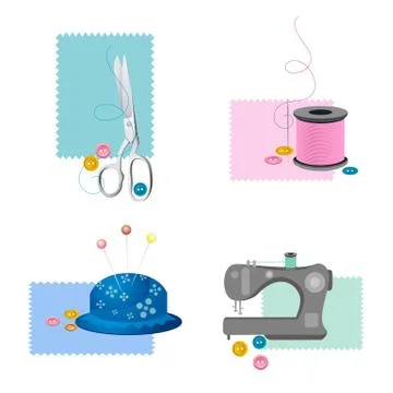 Sewing icons Stock-Illustration
