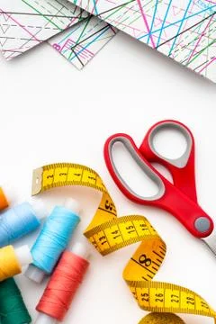 Sewing items Stock Photos