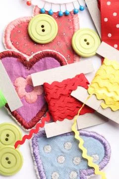 Sewing itmes Stock Photos