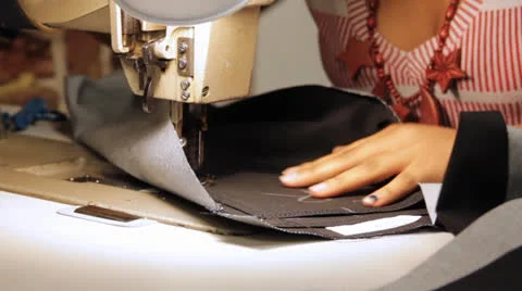 Sewing Jeans Vídeos de archivo 23927212