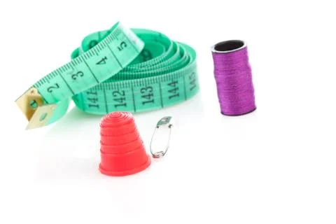 Sewing kit with accessories Stock Photos