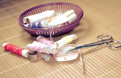 Sewing kit Stock Photos