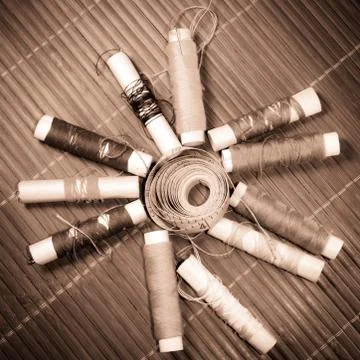 Sewing kit Foto stock