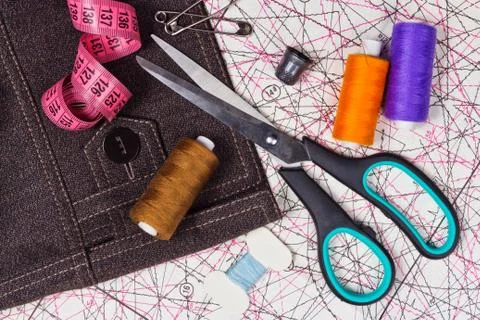 Sewing kit Stock Photos