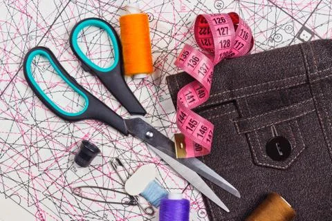Sewing kit Stock Photos