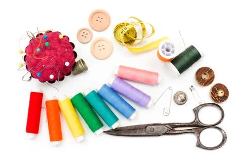 Sewing kit Stock Photos
