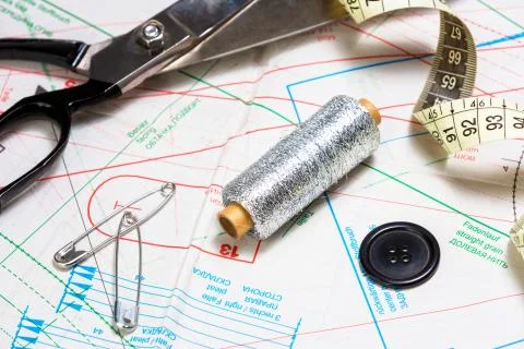 Sewing kit. Stock Photos