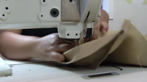 Sewing Leather 스톡 동영상 47754781