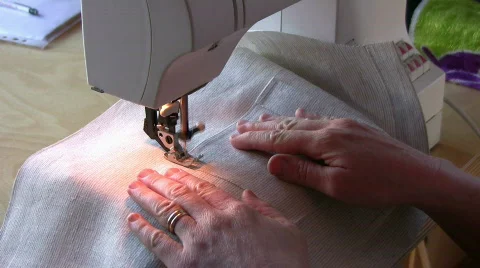 Sewing linen Stock Footage 332184