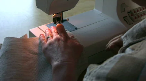 Sewing linen Stock Footage 518711