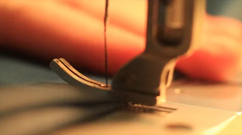 Sewing machine close up Stock-Footage 37610454