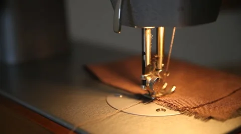 Sewing machine close up Stock Footage 60372444
