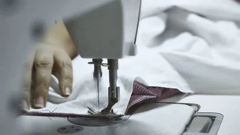 Sewing Machine Close up. Stock Footage 69122416