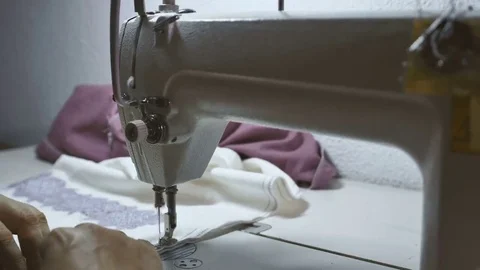 Sewing Machine Close up. Stock Footage 69123054