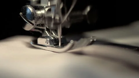 Sewing machine close up Stock Footage 89881150