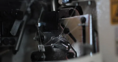 Sewing machine close-up Stock Footage 127712202