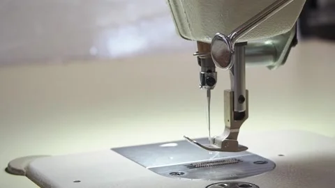 Sewing machine close up needle Stock-Footage 130827585