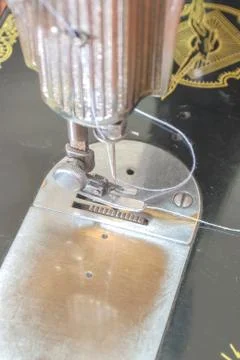 Sewing machine close up Foto stock