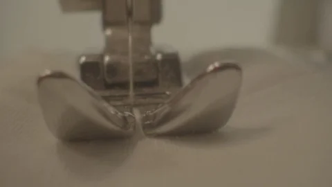 Sewing Machine close up stitching Stock Footage 78857458
