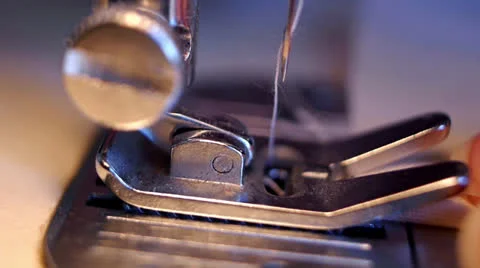 Sewing machine CloseUp Stock Footage 22984089