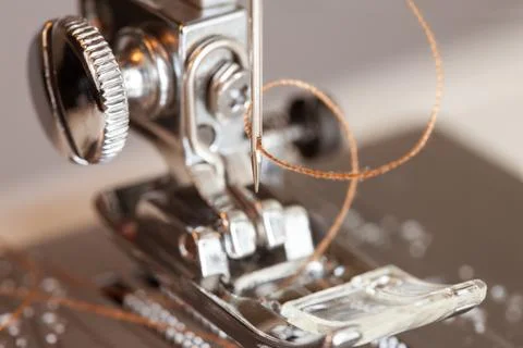 Sewing machine closeup Stock Photos