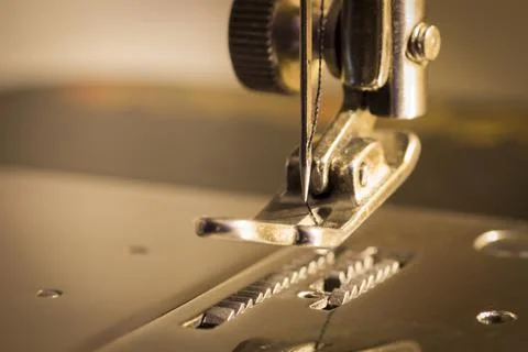 Sewing machine closeup Stock Photos
