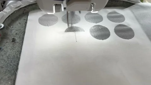 Sewing machine creates a design Stock Footage 226190556