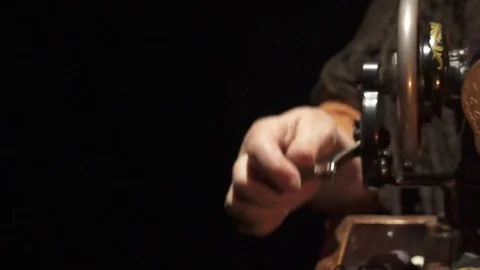 Sewing Machine details 스톡 동영상 77128047