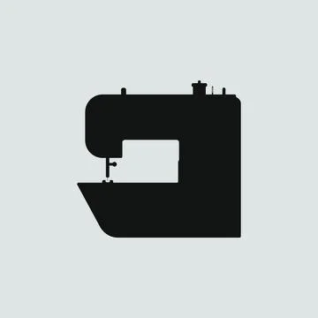Sewing machine drawing on white background 스톡 일러스트
