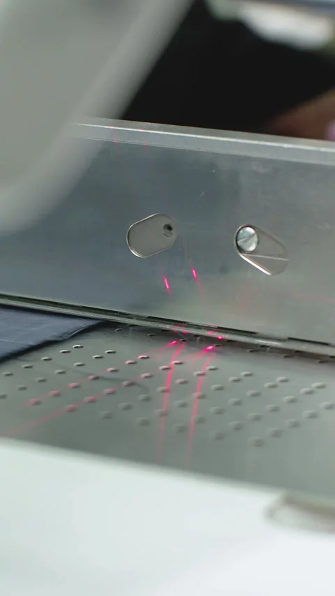 Sewing machine in factory, dedicated solely to automatic sewing of flaps Stock Footage 326477365