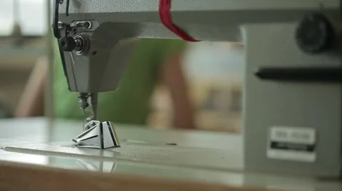 Sewing Machine Focus Pull Stock Footage 51430269