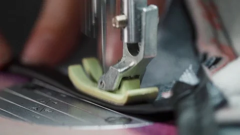 Sewing machine foot close up Stock Footage 99815417