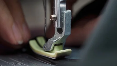 Sewing machine foot close up Stock Footage 99815418
